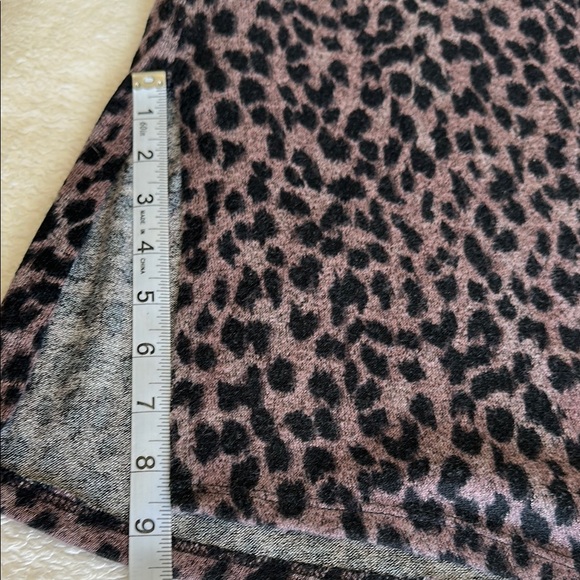 Maurices Black and Purple Pink Leopard Print Duster Cardigan Size 2X - Picture 10 of 10